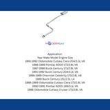 Fits 1991-1992 Oldsmobile Cutlass Ciera Direct-Fit Replacement Exhaust 106-0458 aluminized steel
