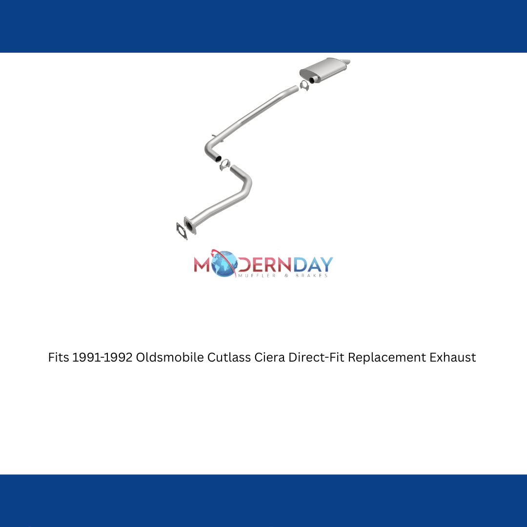 Fits 1991-1992 Oldsmobile Cutlass Ciera Direct-Fit Replacement Exhaust 106-0458 aluminized steel