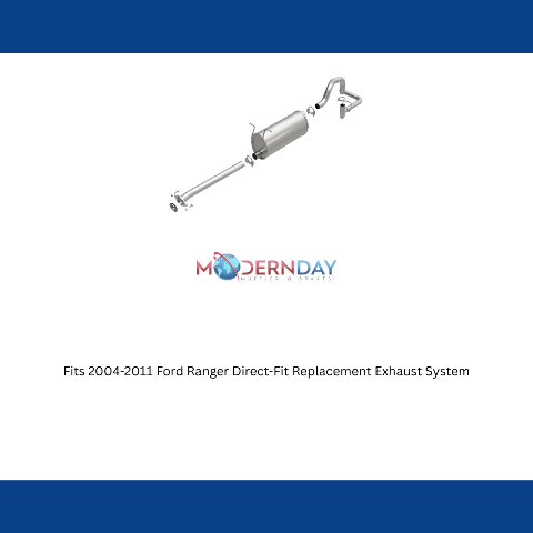 Fits 2004-2011 Ford Ranger Direct-Fit Replacement Exhaust System 106-0462 aluminized steel
