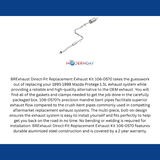 Fits 2003-2007 Honda Accord 2.4L Direct-Fit Replacement Exhaust System 106-0585