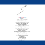 Fits 2003-2007 Honda Accord 2.4L Direct-Fit Replacement Exhaust System 106-0585