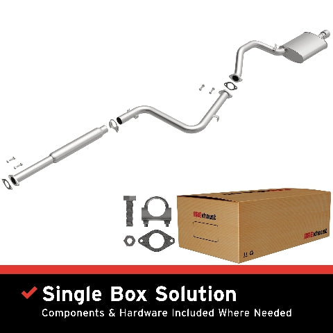 Fits 2001-2005 Mitsubishi Eclipse Direct-Fit Replacement Exhaust System 106-0622 aluminized steel