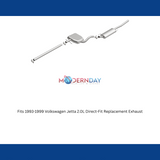 Fits 1993-1999 Volkswagen Jetta 2.0L Direct-Fit Replacement Exhaust 106-0653 for 1993-1999 VW Jetta aluminized steel