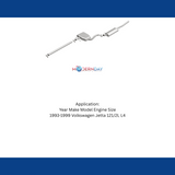 Fits 1993-1999 Volkswagen Jetta 2.0L Direct-Fit Replacement Exhaust 106-0653 for 1993-1999 VW Jetta aluminized steel