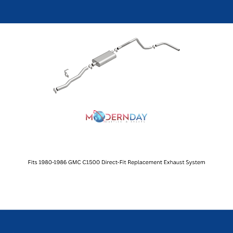Fits 1980-1986 GMC C1500 Direct-Fit Replacement Exhaust System 106-0705 aluminized steel