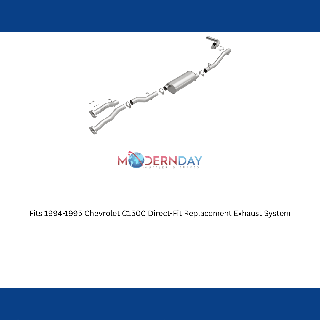 Fits 1994-1995 Chevy C1500 Direct-Fit Replacement Exhaust System 106-0710 steel