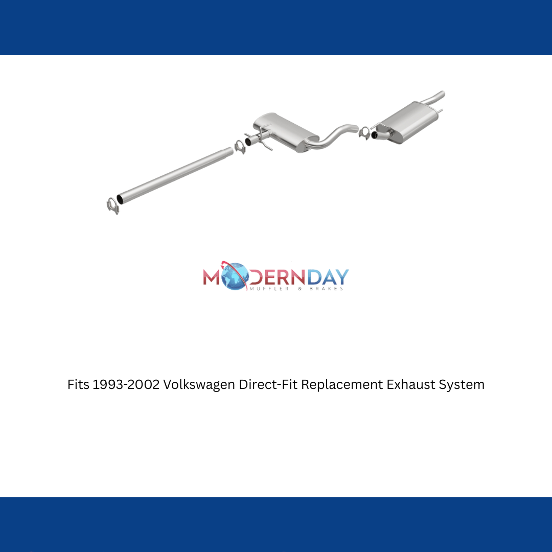 Fits 1993-2002 Volkswagen Direct-Fit Replacement Exhaust System 106-0729 for 1993-2002 VW aluminized steel
