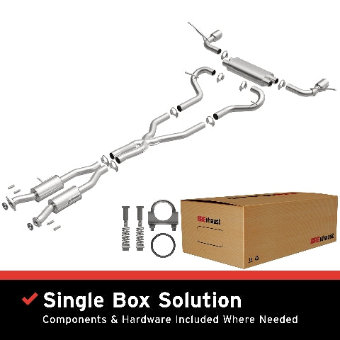Fits 2011-2022 Jeep Direct-Fit Replacement Exhaust System 106-0834 aluminized steel
