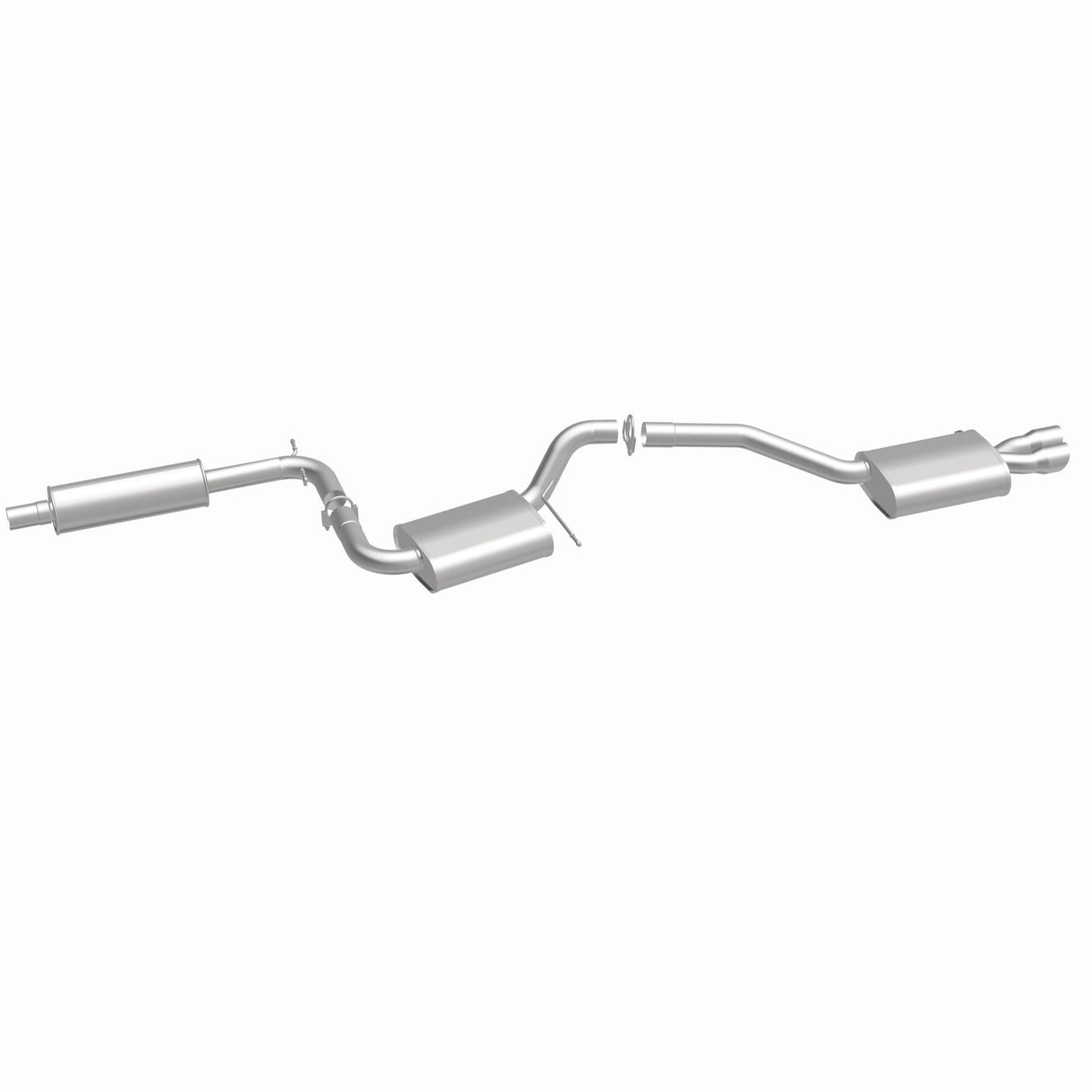 Fits 2012-2014 Volkswagen Jetta 2.5L Direct-Fit Replacement Exhaust 106-0858 for 2012-2014 VW Jetta aluminized steel