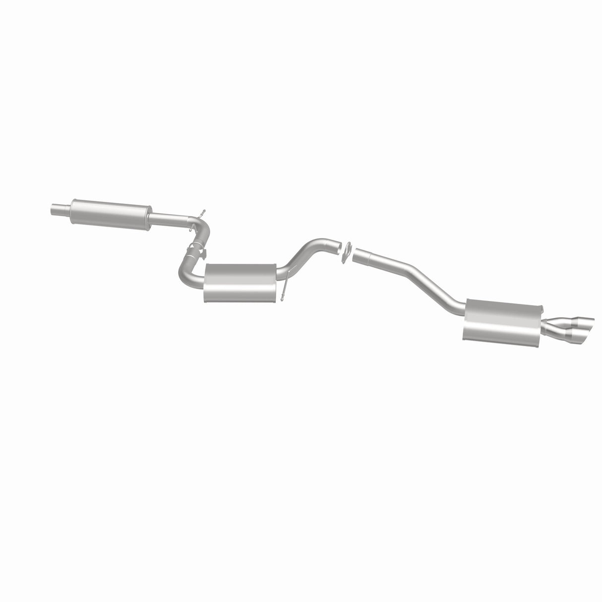 Fits 2012-2014 Volkswagen Jetta 2.5L Direct-Fit Replacement Exhaust 106-0858 for 2012-2014 VW Jetta aluminized steel