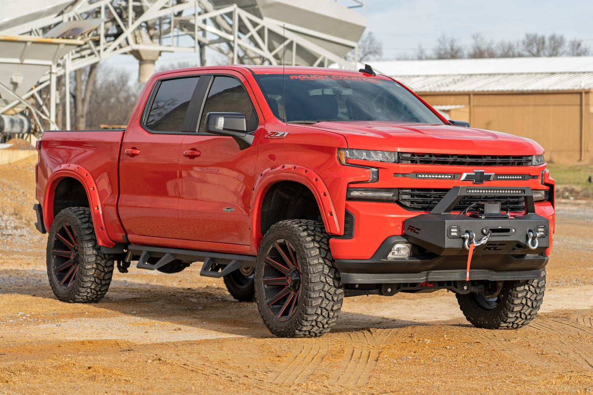 Fits Chevy Silverado 1500 2WD/4WD (2019-2022) EXO Winch Mount Kit; 10765