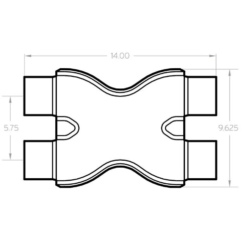 MagnaFlow exhaust pipe stainless steel 10792