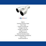MagnaFlow exhaust pipe stainless steel 10799