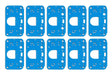 t Dominator 3 Circuit Metering Block Gasket 10-PK - 108-198 Holley