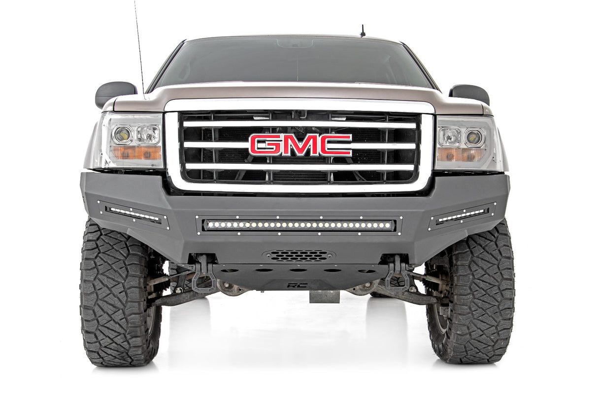Fits GMC Sierra 1500 2&4WD (07-13) Front Bumper Fabricated Prerunner LED 10913