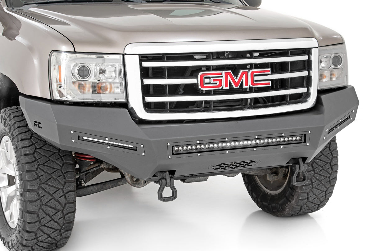 Fits GMC Sierra 1500 2&4WD (07-13) Front Bumper Fabricated Prerunner LED 10913
