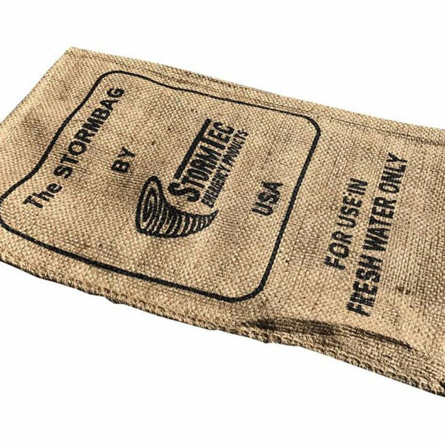 StormBag water activated flood barrier sandless sandbag 10 pack 23 x 13 inch expands to 33 lb made in USA SB010