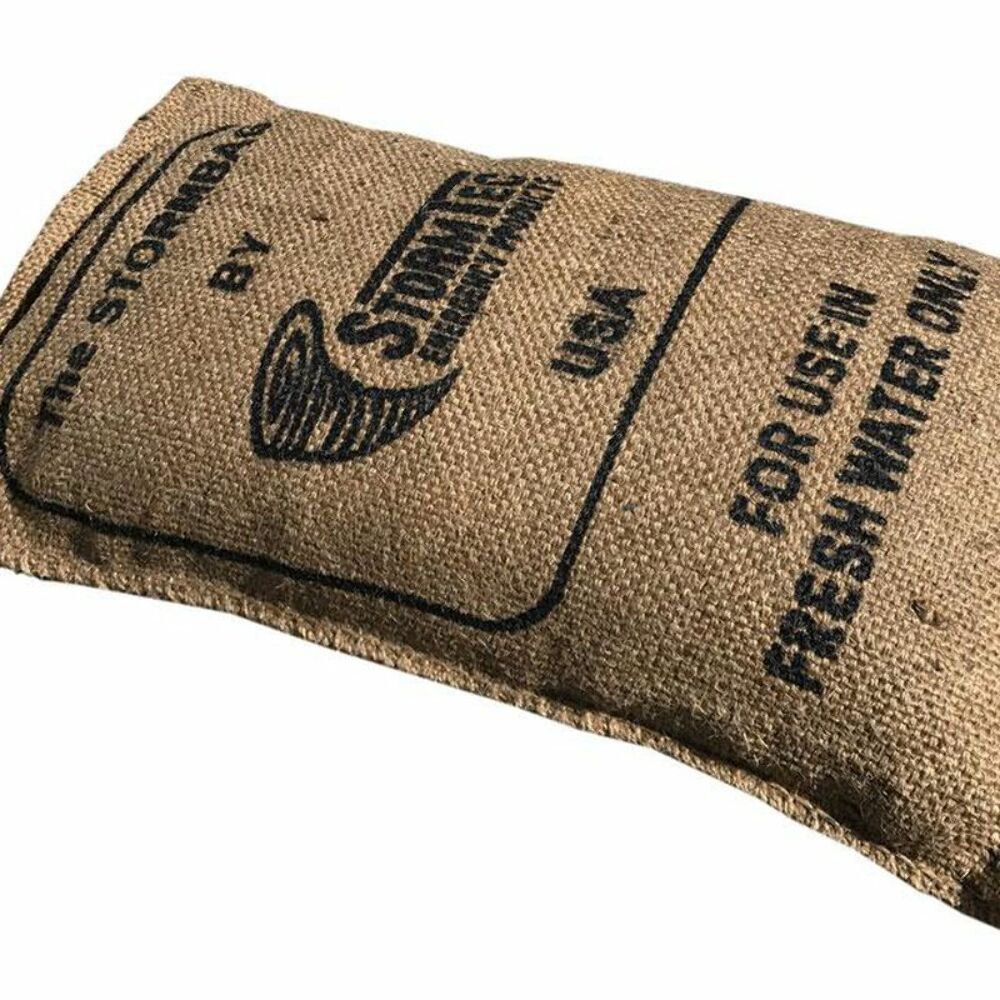 StormBag water activated flood barrier sandless sandbag 10 pack 23 x 13 inch expands to 33 lb made in USA SB010