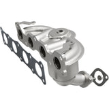 MagnaFlow direct-fit catalytic converter fits 2011-2013 Kia Sorento and 2010-2012 Hyundai Santa Fe, this and 2011-2013 Sorento 2.4L stainless steel CARB compliant 52774
