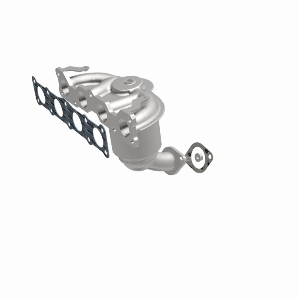 MagnaFlow direct-fit catalytic converter fits 2011-2013 Kia Sorento and 2010-2012 Hyundai Santa Fe, this and 2011-2013 Sorento 2.4L stainless steel CARB compliant 52774