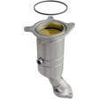 MagnaFlow direct-fit catalytic converter fits 2011-2014 Ford Edge, 2011-2012 Ford Explorer, and more, this and 2011-2014 Edge 3.5/3.7L 3.5 inch inlet/outlet stainless steel CARB co