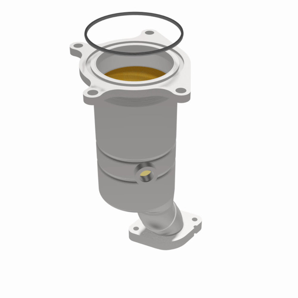 MagnaFlow direct-fit catalytic converter fits 2011-2014 Ford Edge, 2011-2012 Ford Explorer, and more, this and 2011-2014 Edge 3.5/3.7L 3.5 inch inlet/outlet stainless steel CARB co
