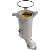 MagnaFlow direct-fit catalytic converter fits 2011-2014 Ford Edge, 2011-2012 Ford Explorer, and more, this and 2011-2014 Edge 3.5/3.7L 3.5 inch inlet/outlet stainless steel CARB co