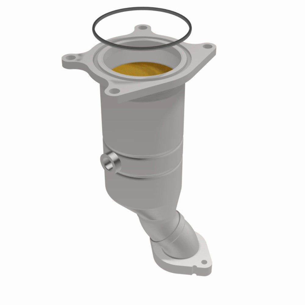 MagnaFlow direct-fit catalytic converter fits 2011-2014 Ford Edge, 2011-2012 Ford Explorer, and more, this and 2011-2014 Edge 3.5/3.7L 3.5 inch inlet/outlet stainless steel CARB co