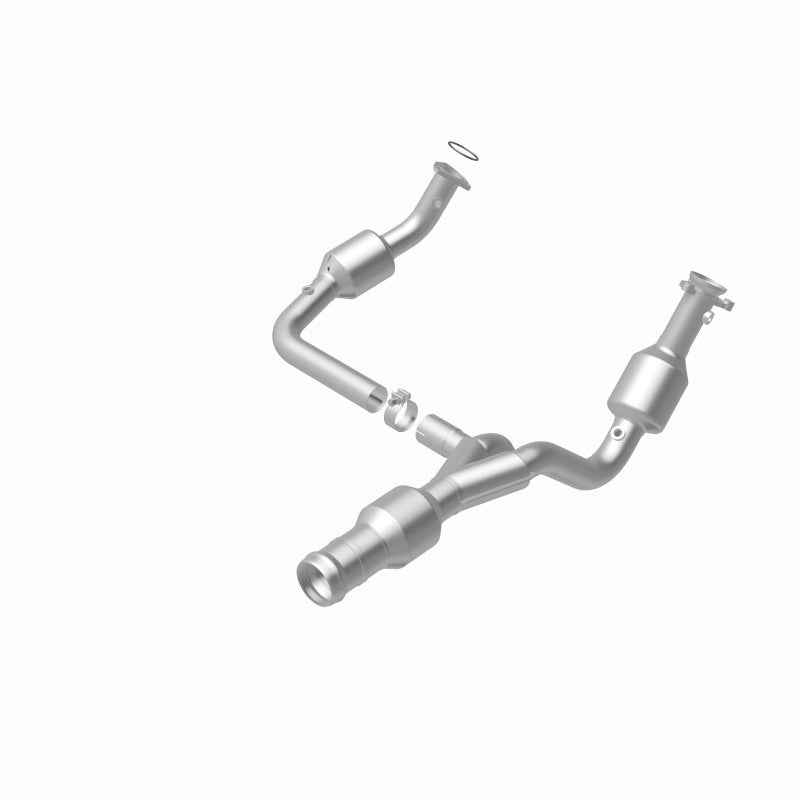 MagnaFlow direct-fit catalytic converter fits 2011-2015 GMC Yukon, 2011-2014 Cadillac Escalade, and more, this and 2011-2014 Escalade 6.2 stainless steel CARB compliant 52616