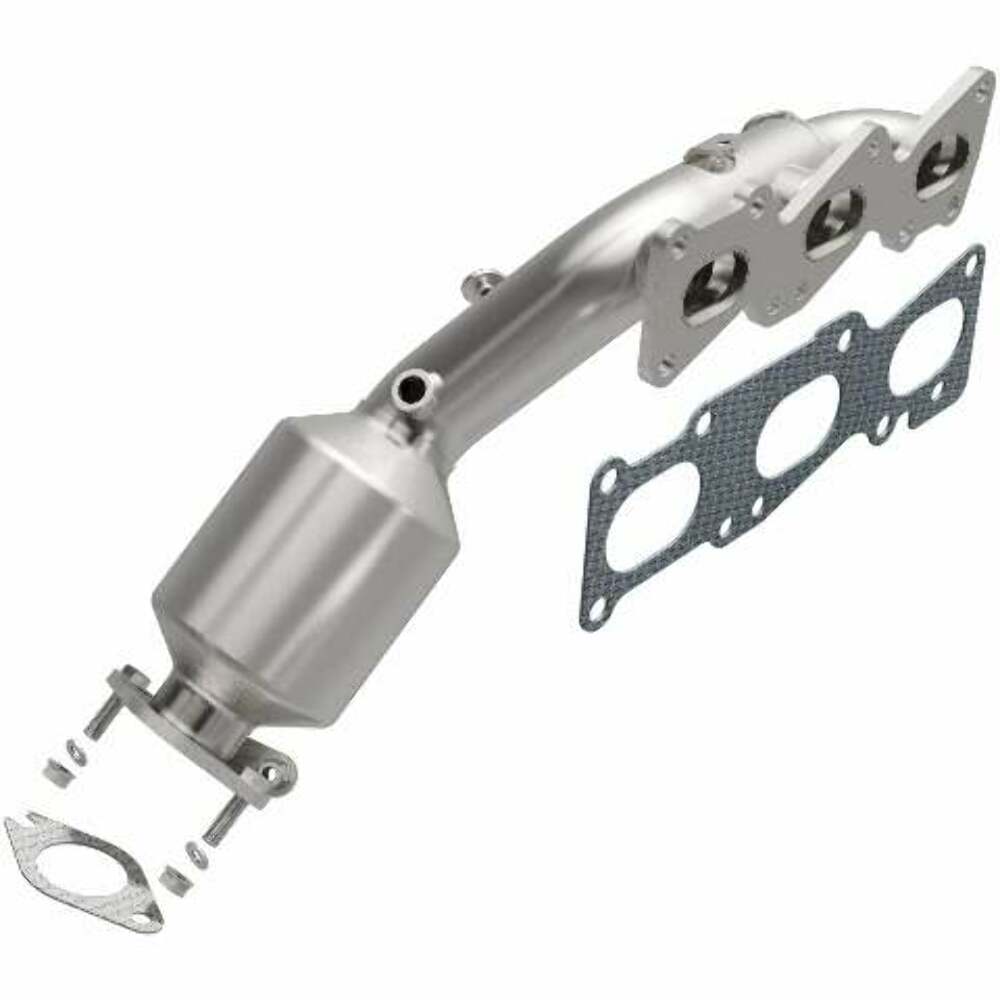 MagnaFlow direct-fit catalytic converter fits 2011-2014 Hyundai Genesis and 2016 Kia K900, this and 2011-2014 Genesis 3.8L stainless steel CARB compliant 52784