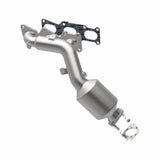 MagnaFlow direct-fit catalytic converter fits 2011-2014 Hyundai Genesis and 2016 Kia K900, this and 2011-2014 Genesis 3.8L stainless steel CARB compliant 52784