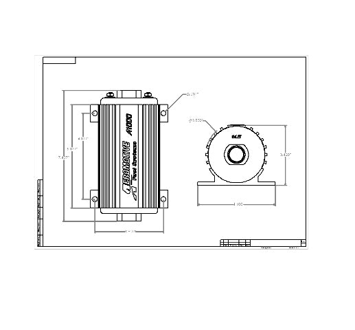 Electric Fuel Pump High Flow EFI Performance Universal Fit Aeromotive 11101-BGPL