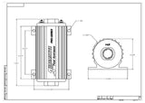 Electric Fuel Pump High Flow EFI Performance Universal Fit Aeromotive 11102-BGPL