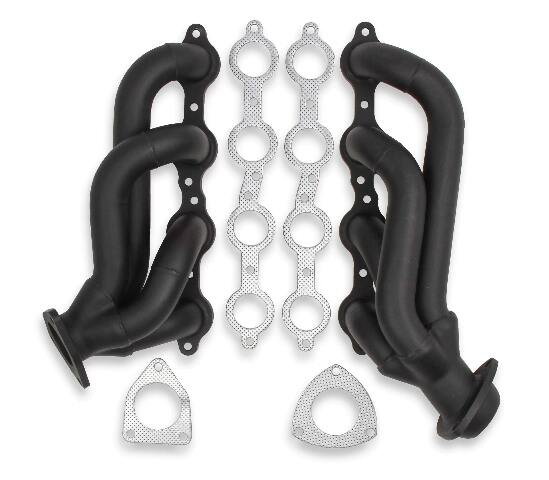 11143FLT - Shorty Headers - Black Painted - 2WD/4WD equipped with 6.0L LS V8 Engine performance headers