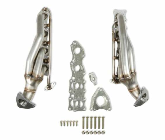 11146FLT - 2007-2014 Toyota Tundra Shorty Header 5.7L - Natural Finish performance headers