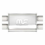 Muffler Stainless Steel 2.5 ID Dual In Dual Out 4 X 9 Oval 20 lg 11386 Magnaflow