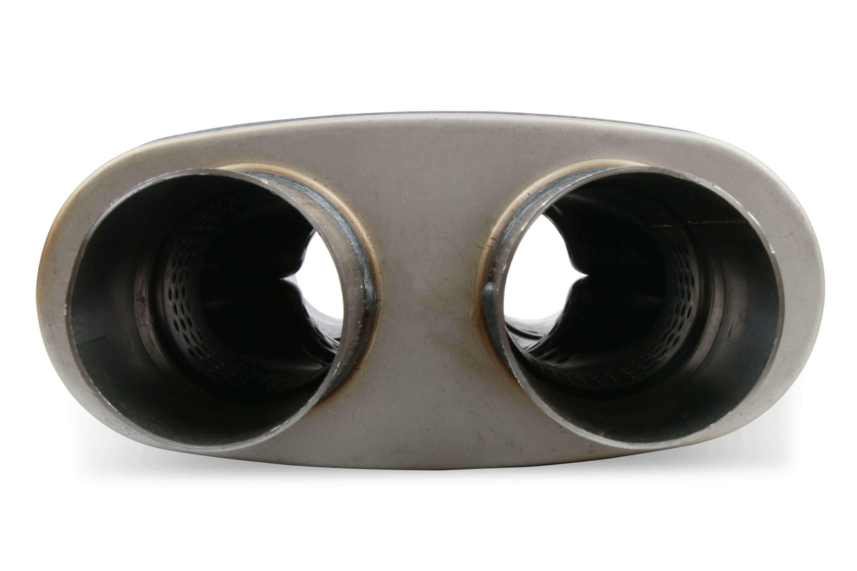 Performance Muffler 2.50 Dual IN/2.50 Dual OUT 11386-FM 409 Stainles 12599