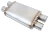 Performance Muffler 2.50 Dual IN/2.50 Dual OUT 11386-FM 409 Stainles stainless steel 12599