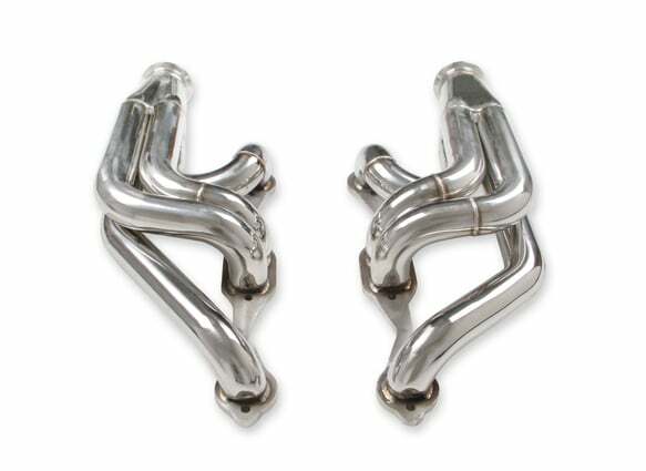 Small Block Chevy Turbo Headers - Polished Finish - 11573FLT performance headers