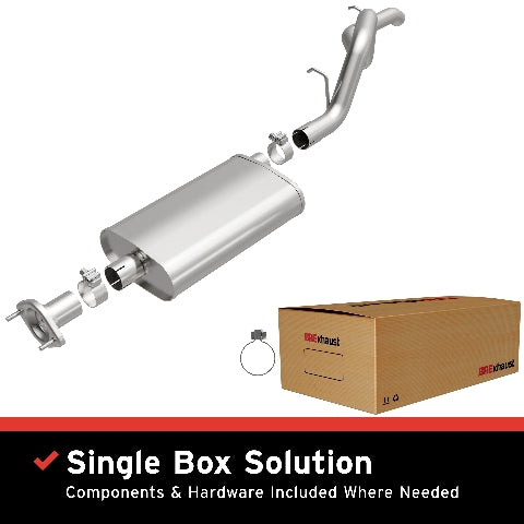 Fits 1997-2006 Jeep Wrangler Stainless Direct-Fit Replacement Exhaust 116-0002