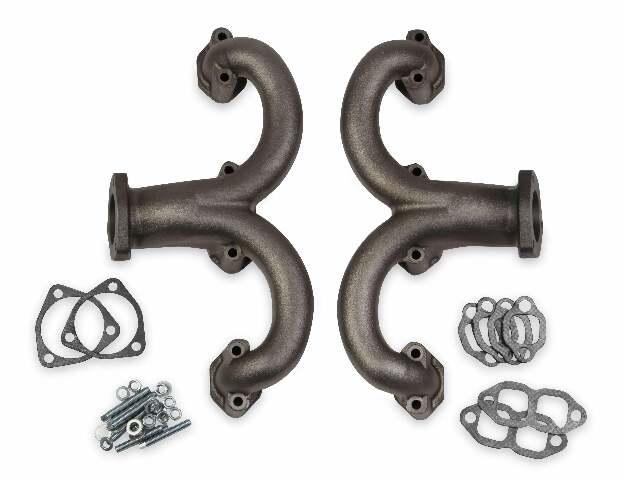 Rams Horn Exhaust Manifolds - Natural Uncoated - 11704-RFLT