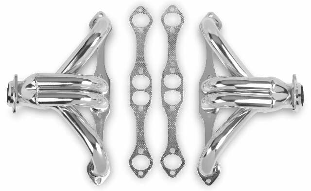 Block Hugger Header - Stainless Steel - 11705-7FLT performance headers