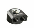Remote Oil Filter Adapter - 1179ERL AN fitting black aluminum