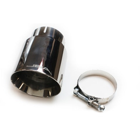 JBA Exhaust Tip 3inx4in Chrome Stainless Polished Exhaust Tail Pipe - 12-08258
