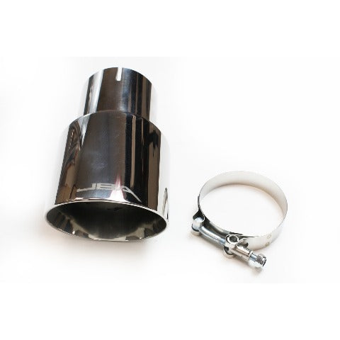 JBA Exhaust Tip 3inx4in Chrome Stainless Polished Exhaust Tail Pipe - 12-08272