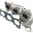 MagnaFlow direct-fit catalytic converter fits 2015-2021 Kia Sedona, 2014-2019 Kia Cadenza, and more, this and 2012-2014 Azera 3.3L stainless steel CARB compliant OBDII 52781