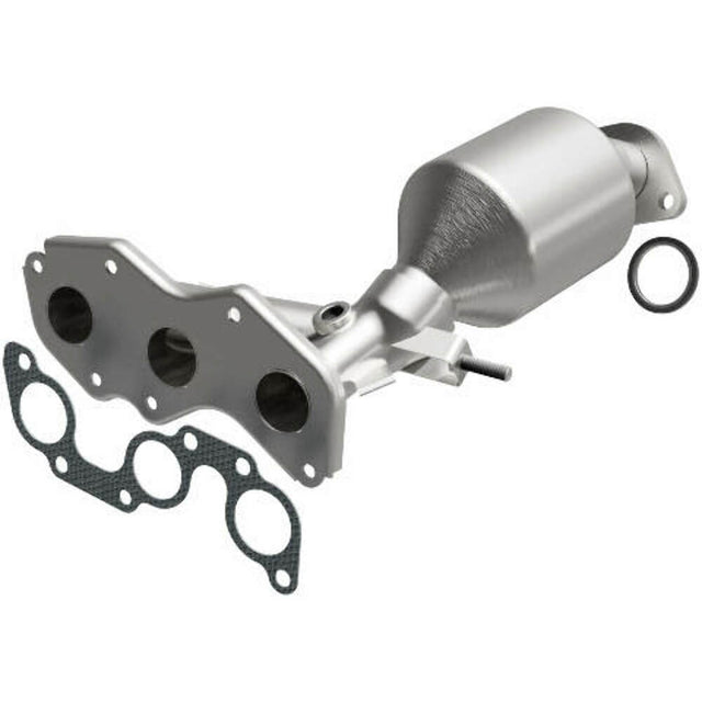 MagnaFlow direct-fit catalytic converter fits 2012-2015 Toyota Venza and 2012 Toyota Avalon, this and 2012-2015 Venza 3.5 3.5 inch inlet/outlet stainless steel CARB compliant 52580