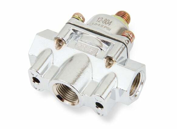 Holley 12-804 CHROME CARBURETED FUEL PRESSURE REGULATOR Street/Strip Carbureted