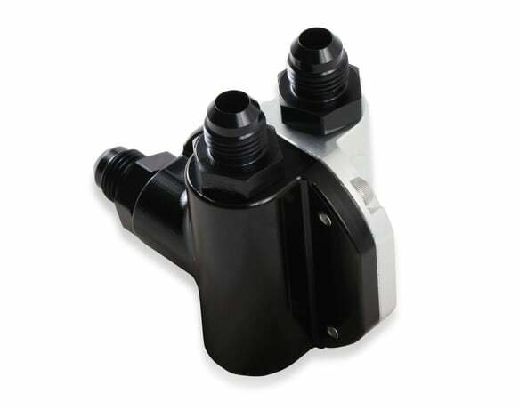Holley fuel pressure regulator black regulator-59-5-psi-black-clear-finish-12-892