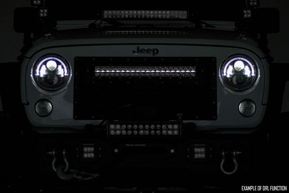 12 Inch Black Series LED Light Bar; Dual Row; White DRL 70912BD
